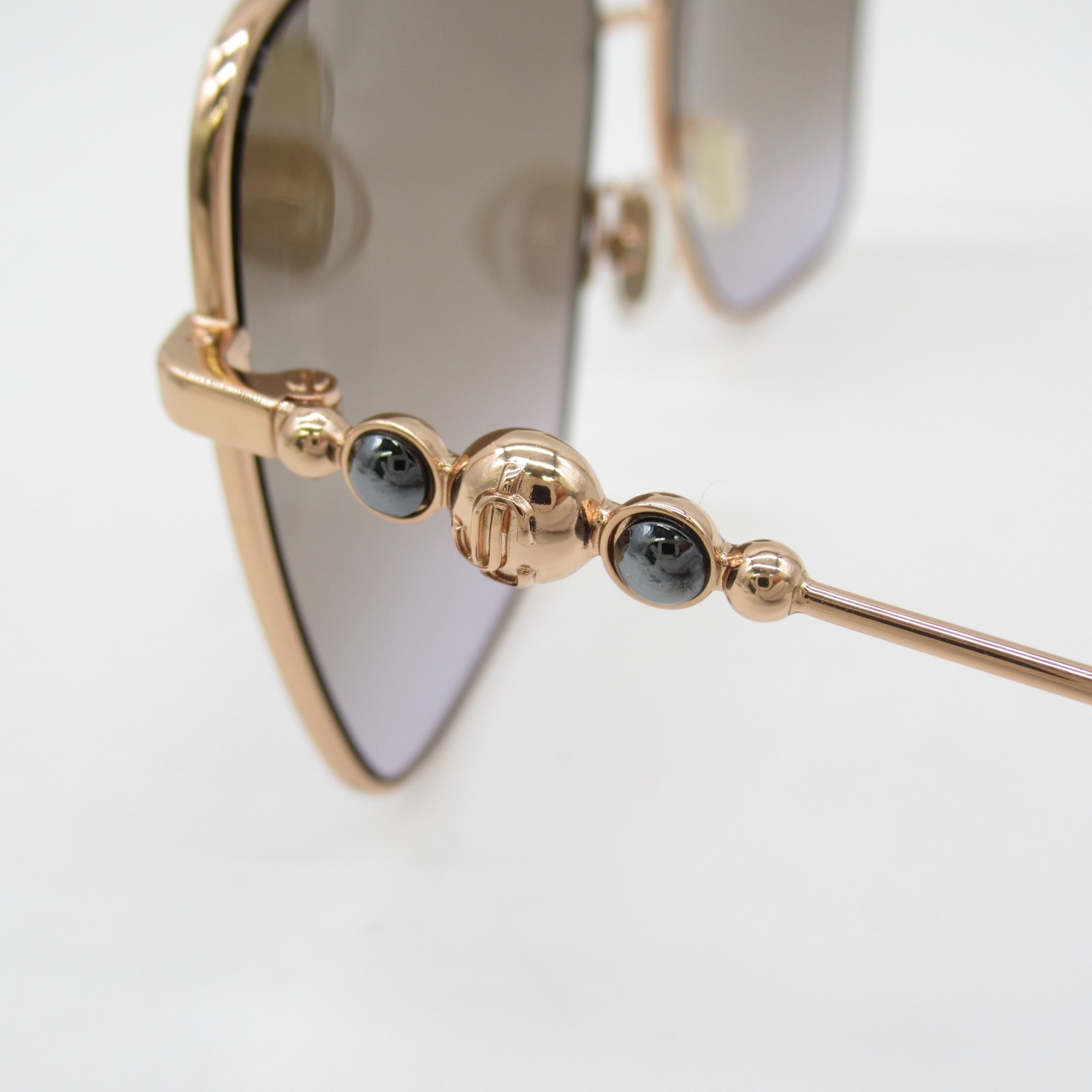 JIMMY CHOO sunglasses Black Gold Stainless Steel HESTER VO1/QR