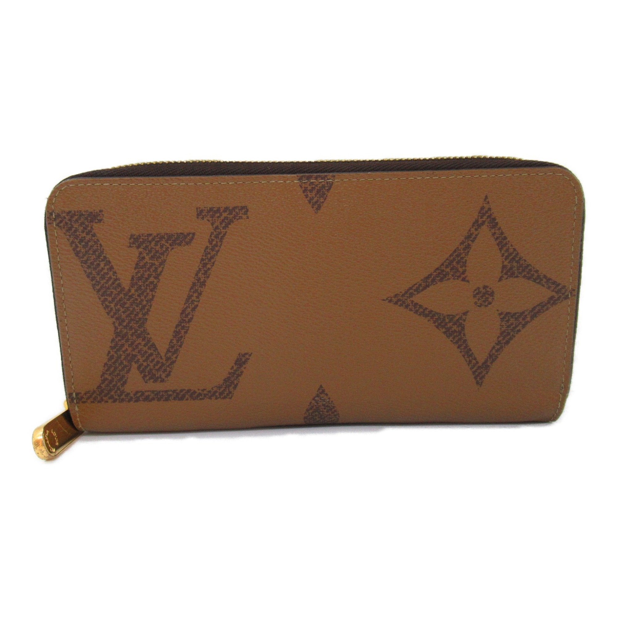 LOUIS VUITTON Zippy Wallet Round Long Wallet Brown Monogram /Giant PVC coated canvas M69353