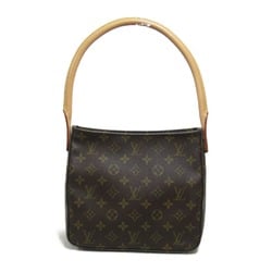 LOUIS VUITTON Looping MM Shoulder Bag Brown Monogram PVC coated canvas M51146