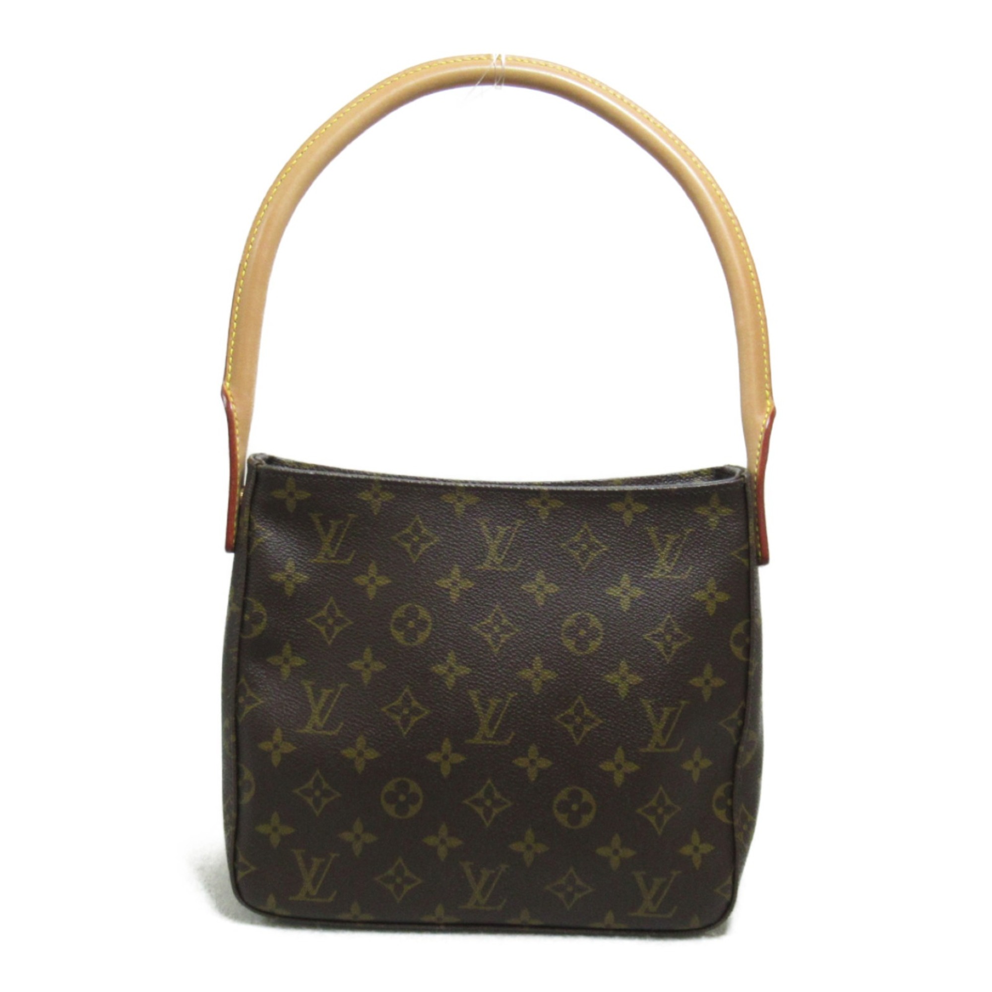 LOUIS VUITTON Looping MM Shoulder Bag Brown Monogram PVC coated canvas M51146