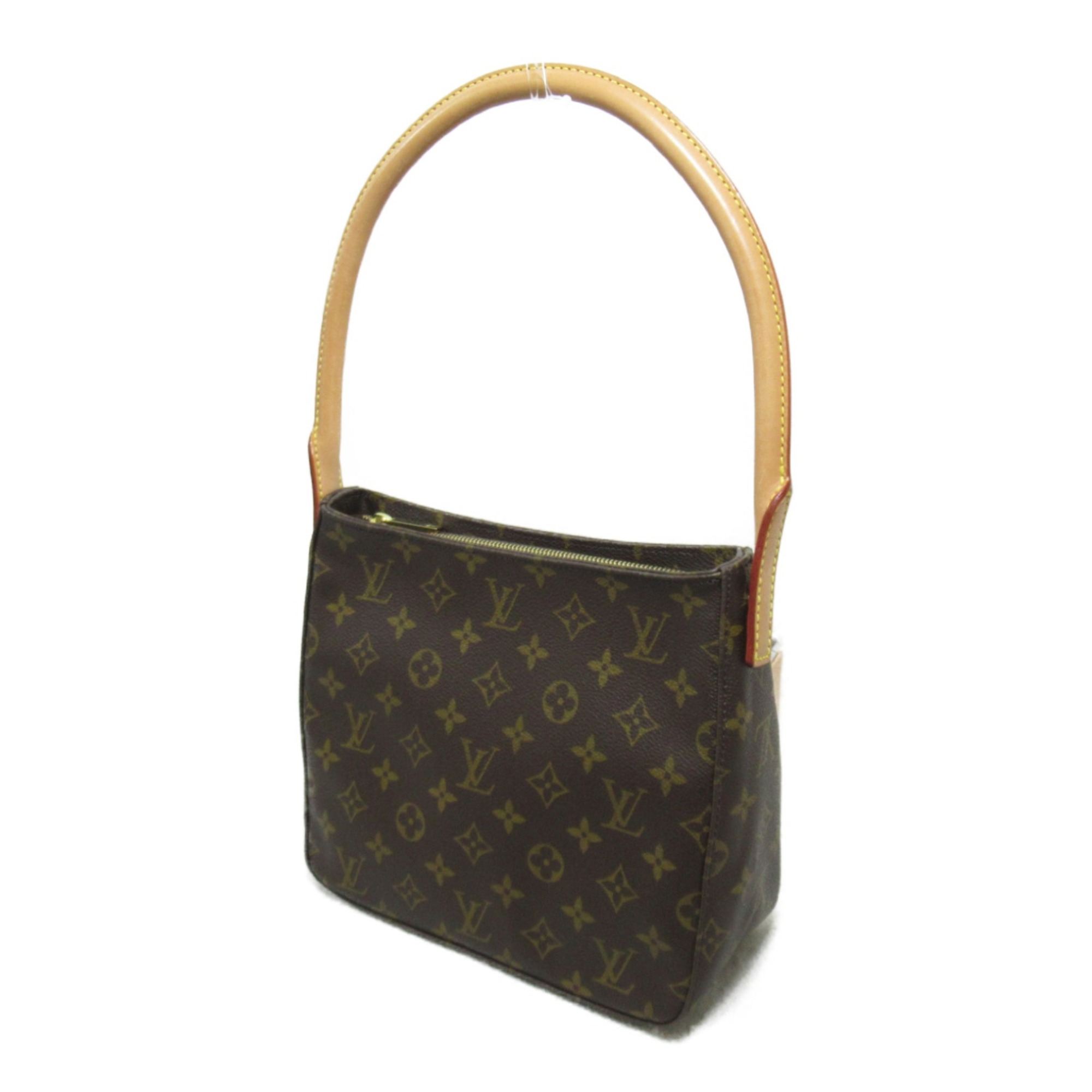 LOUIS VUITTON Looping MM Shoulder Bag Brown Monogram PVC coated canvas M51146