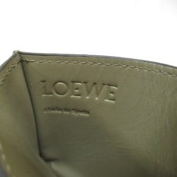 LOEWE Card Case Brown yellow leather C314322X011817