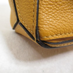 LOEWE Puzzle Bag Mini Shoulder Bag Yellow leather