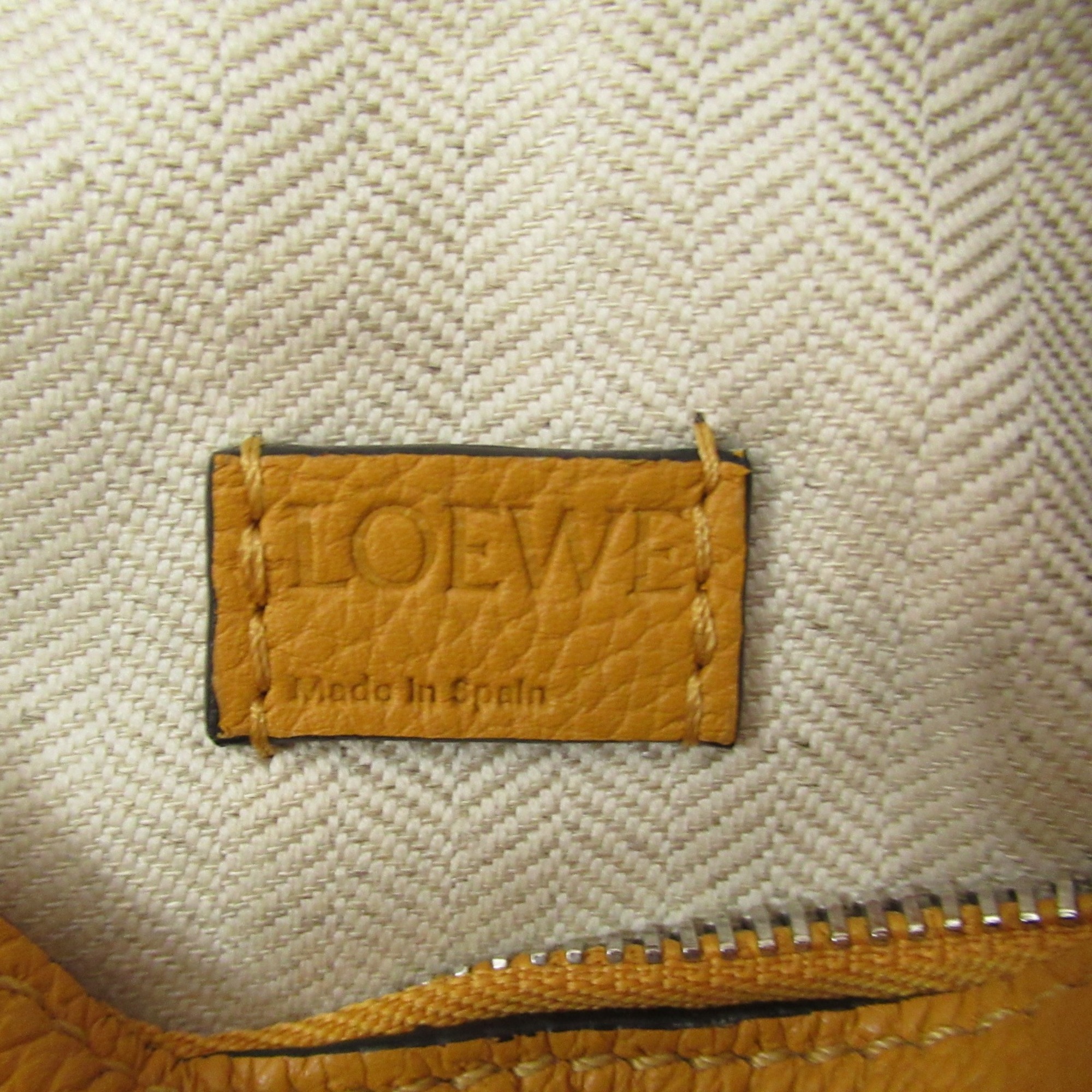 LOEWE Puzzle Bag Mini Shoulder Bag Yellow leather