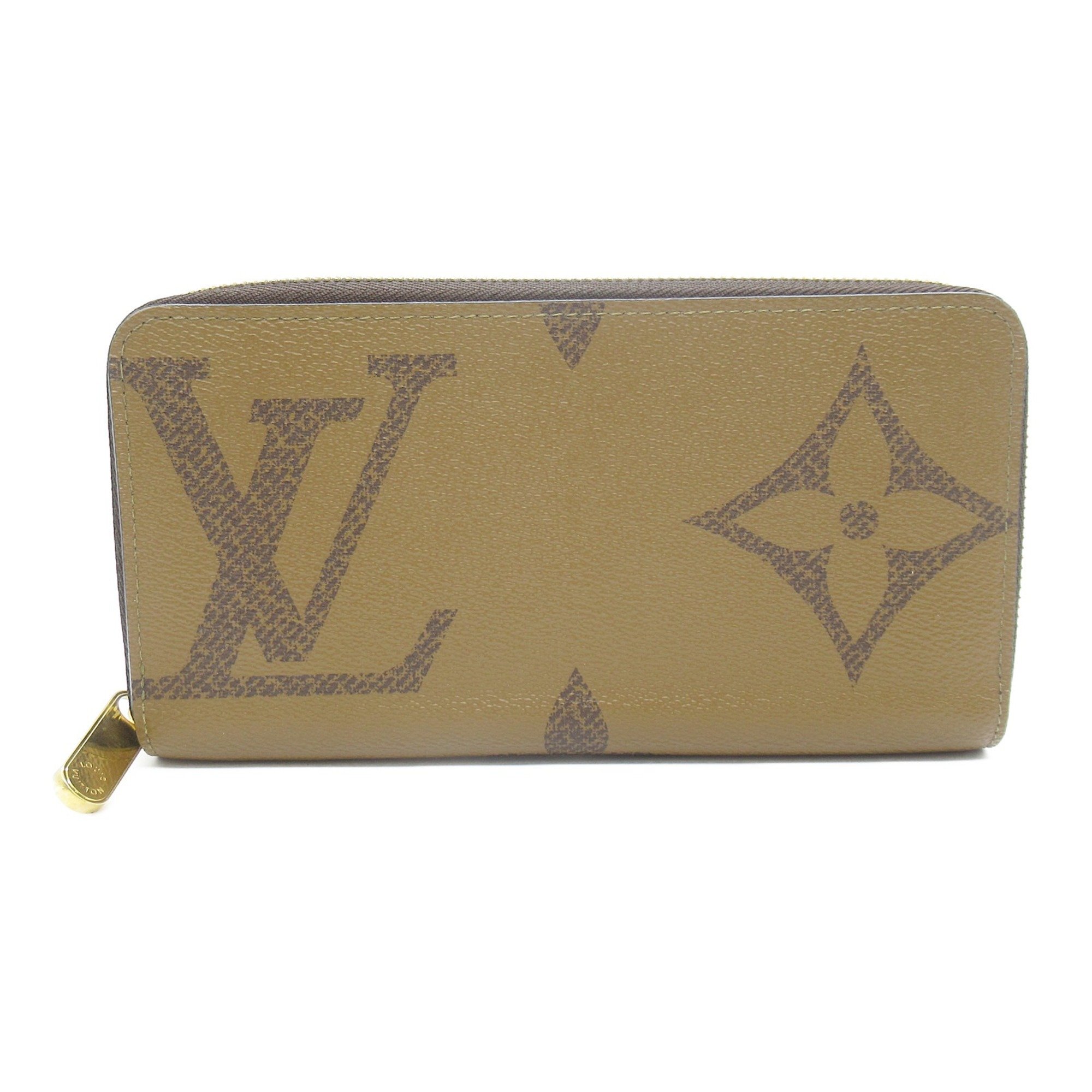 LOUIS VUITTON Zippy Wallet Round Long Wallet Brown Monogram /Giant PVC coated canvas M69353