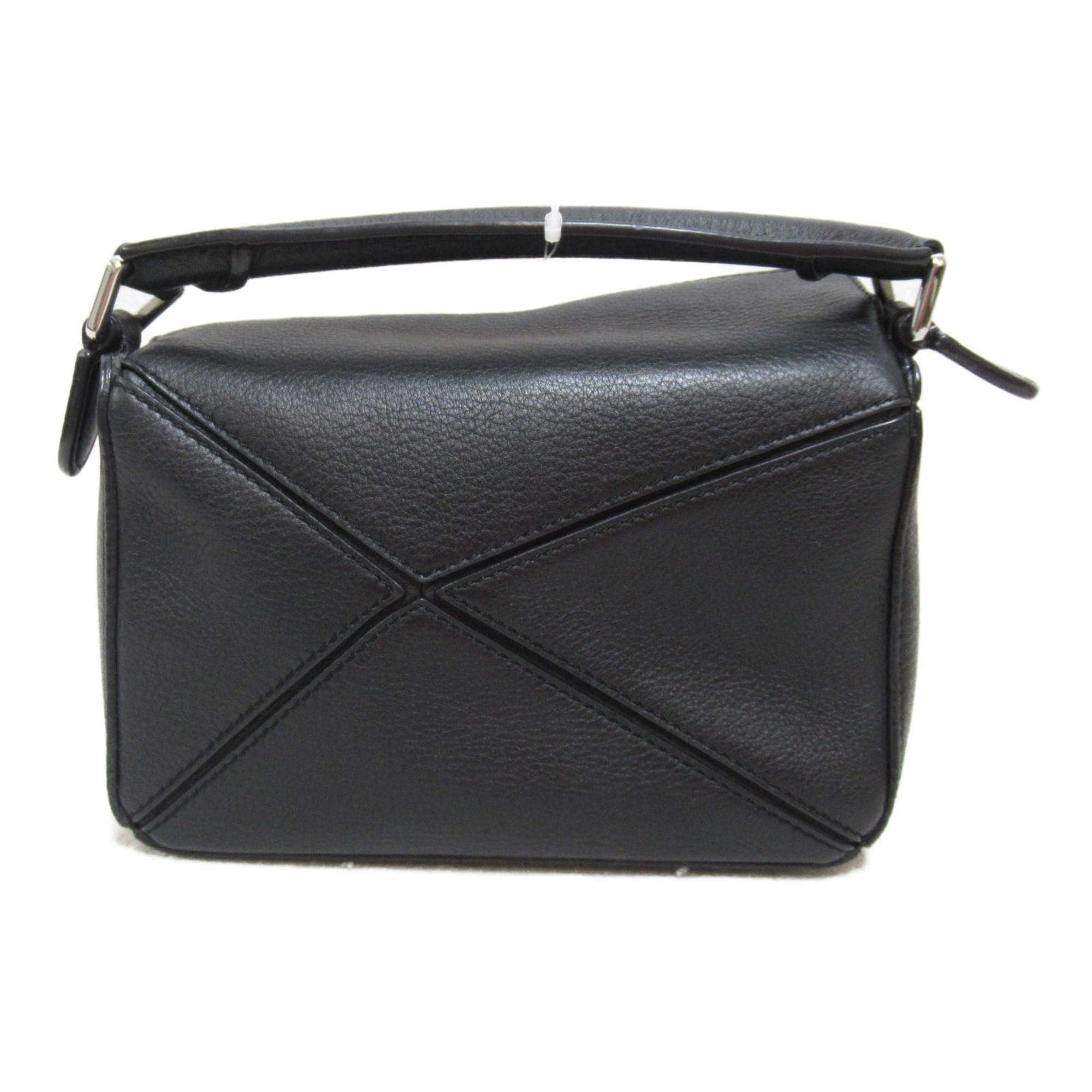 LOEWE Puzzle Bag Mini Shoulder Bag Black leather 322.30.U95