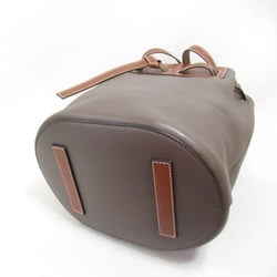 LOEWE Lazobucket Shoulder Bag Brown leather