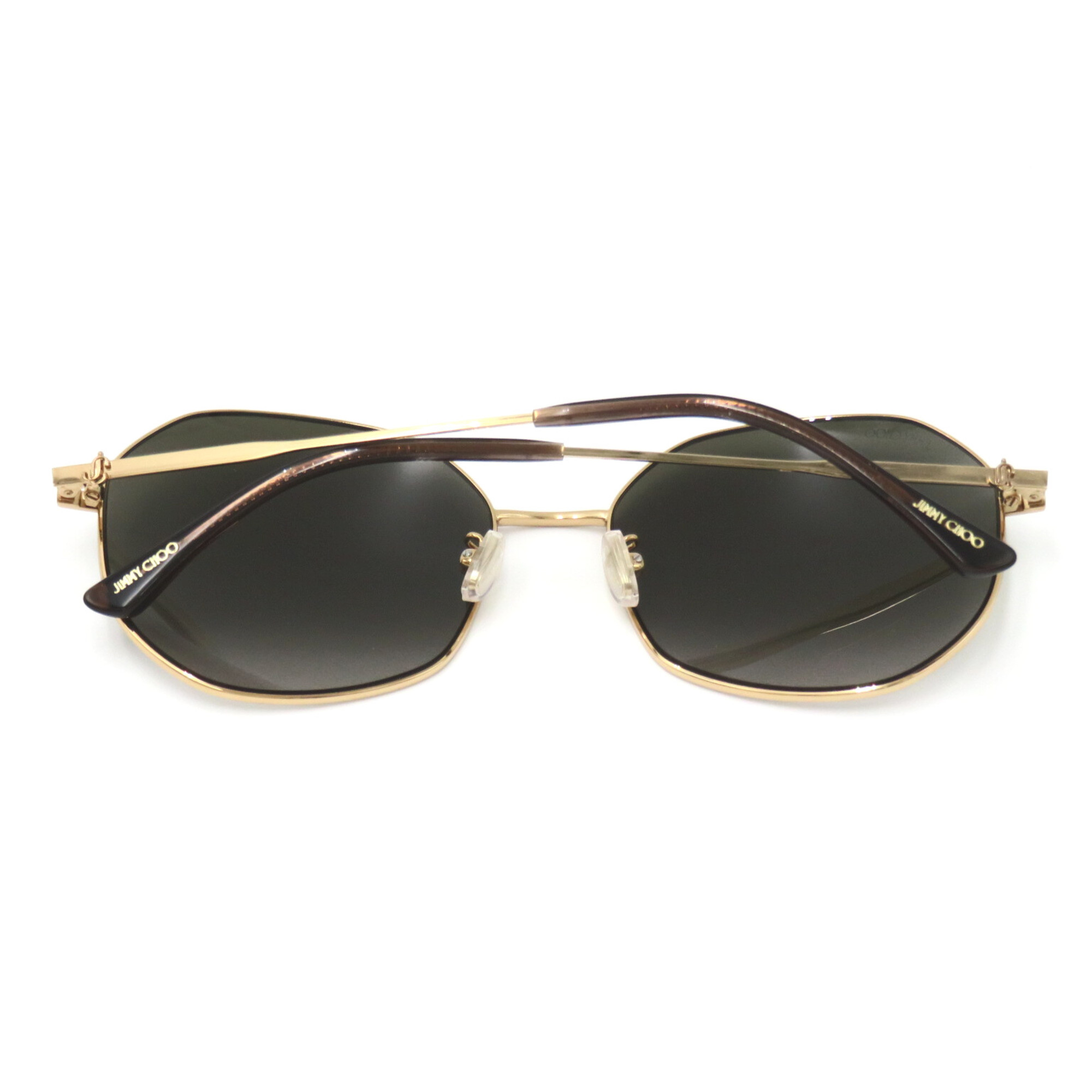 JIMMY CHOO sunglasses Brown Gold Brown Smoke Lens Plastic Stainless Steel ASTRA/F/SK 000/HA