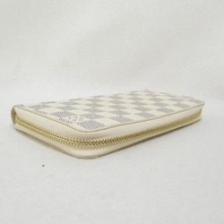 LOUIS VUITTON Zippy Wallet Round Long Wallet Beige Damier Azur PVC coated canvas N41660