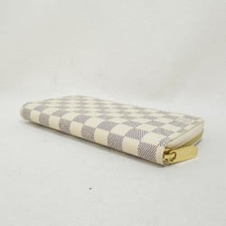 LOUIS VUITTON Zippy Wallet Round Long Wallet Beige Damier Azur PVC coated canvas N41660