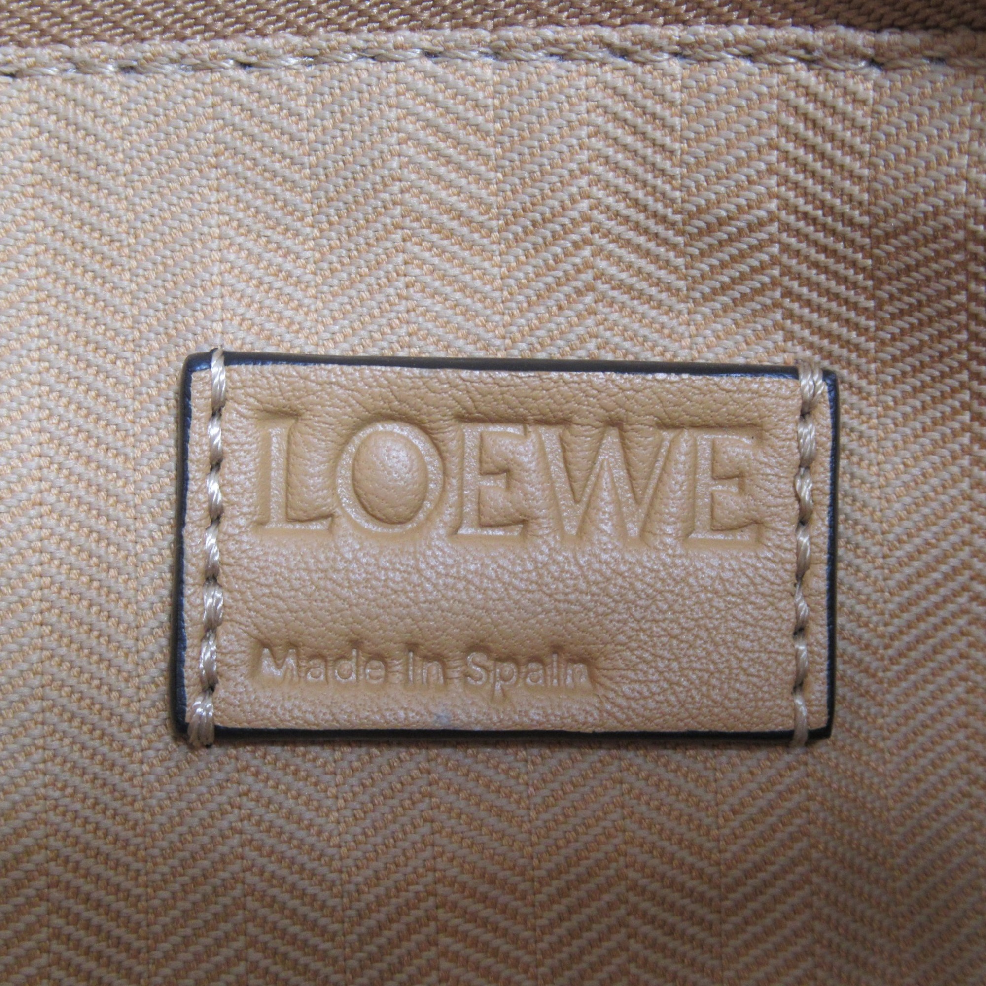 LOEWE Puzzle Bum Bag Small Shoulder Bag Brown Canelle leather