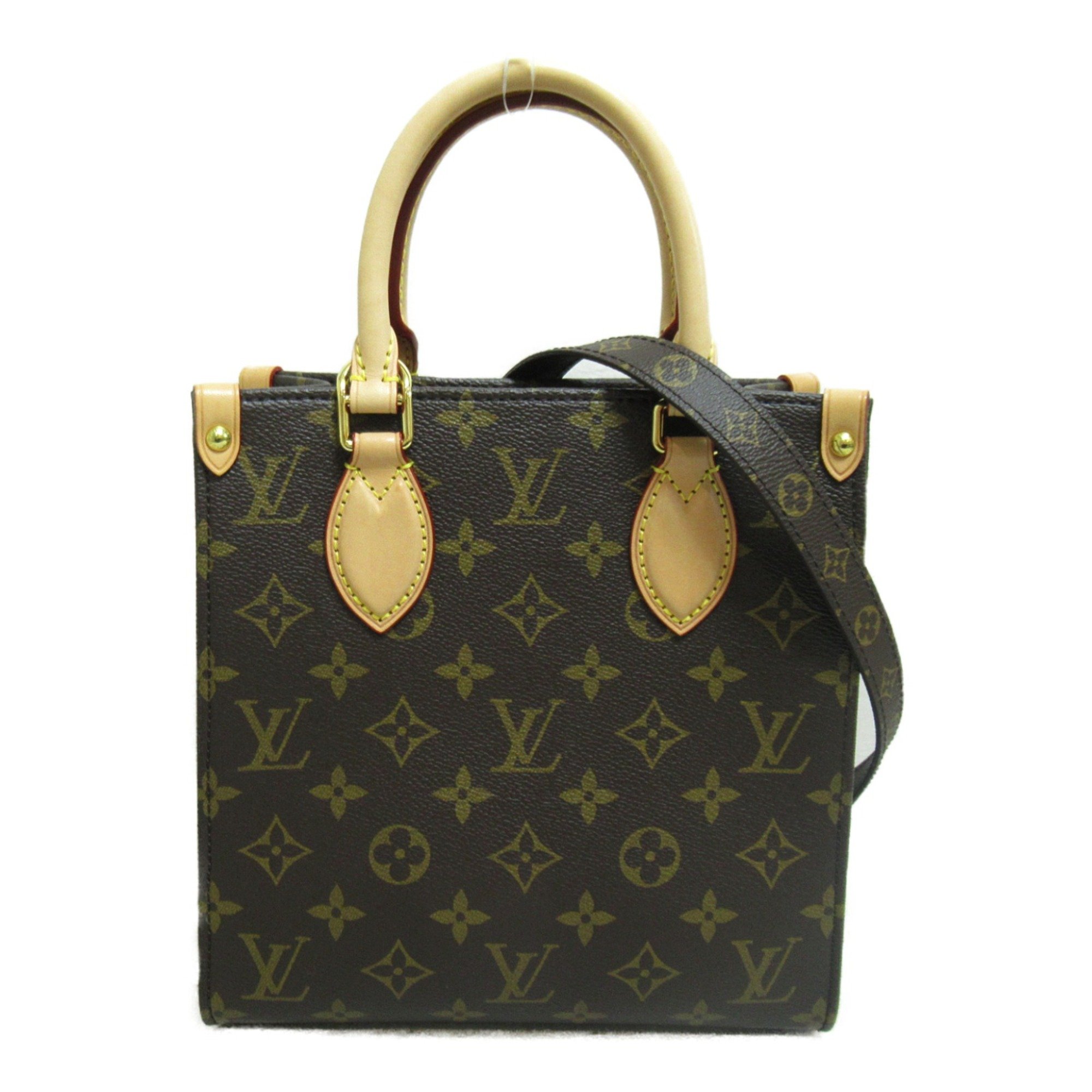 LOUIS VUITTON Sac Plat BB Brown PVC coated canvas M46265