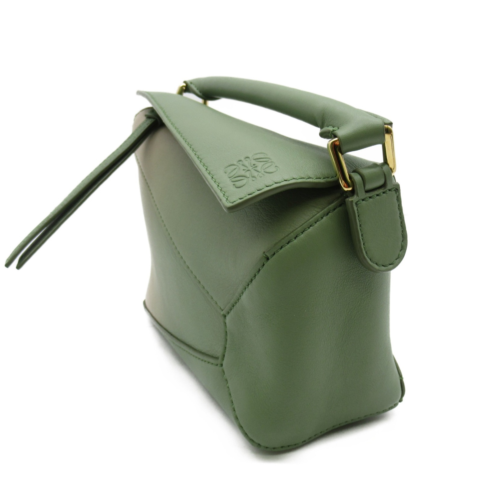 LOEWE 2wayShoulder Bag Green leather