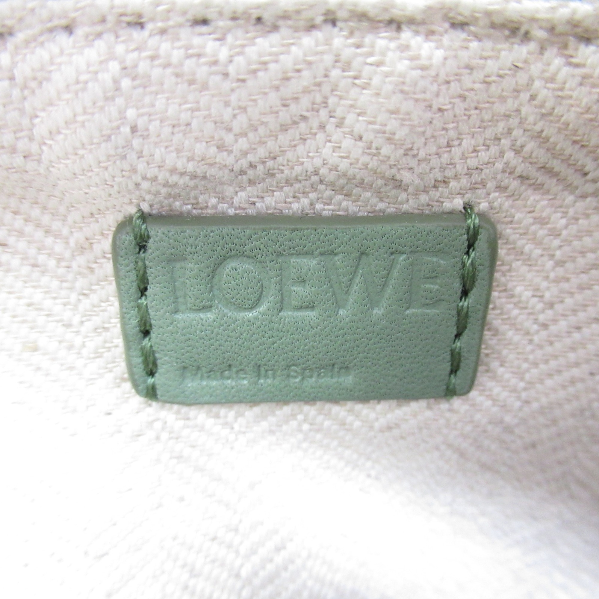 LOEWE 2wayShoulder Bag Green leather