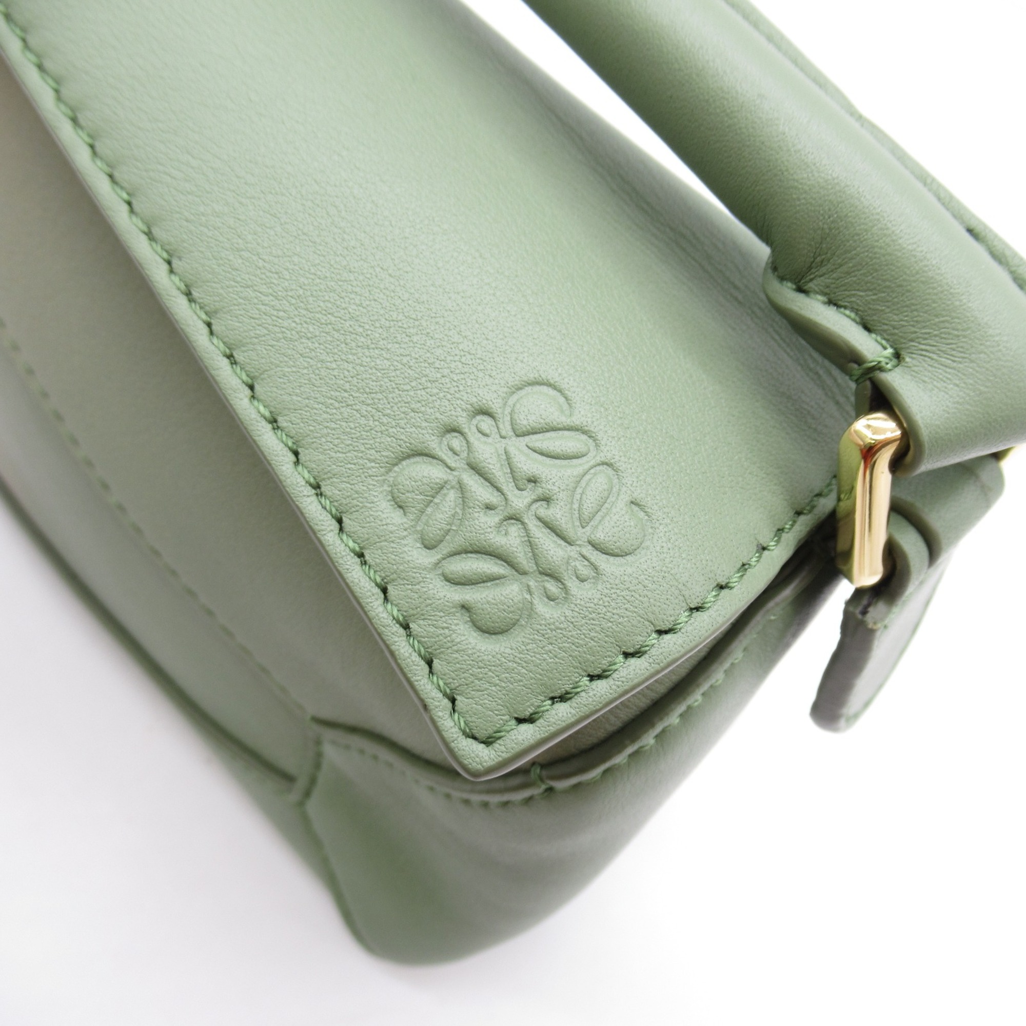 LOEWE 2wayShoulder Bag Green leather