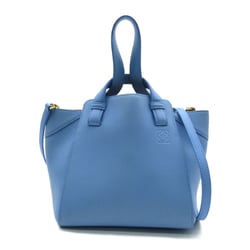 LOEWE Hammock Nugget Shoulder Bag Blue leather