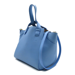 LOEWE Hammock Nugget Shoulder Bag Blue leather