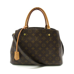 LOUIS VUITTON Montaigne MM Brown Monogram PVC coated canvas M41056