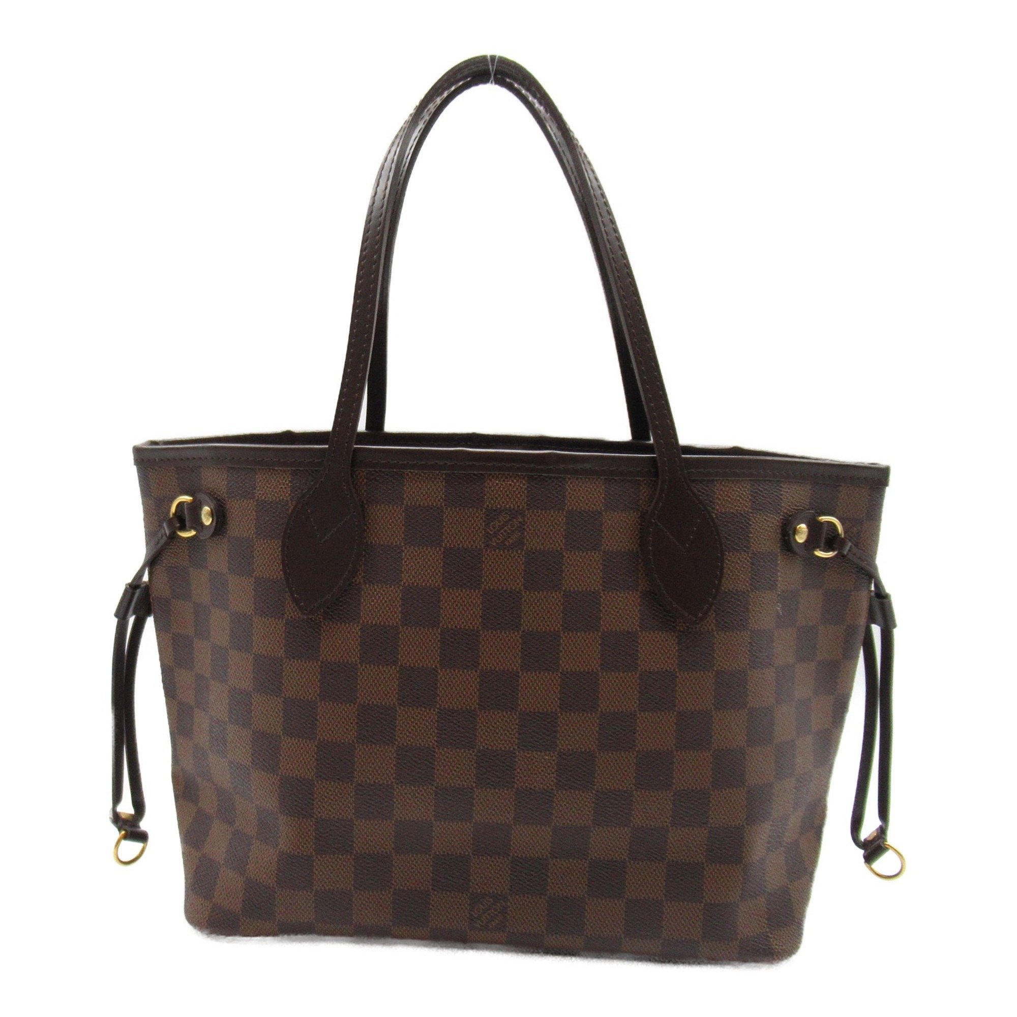 LOUIS VUITTON Never full Brown Ebene Damier PVC coated canvas N51109