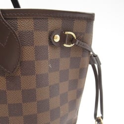 LOUIS VUITTON Never full Brown Ebene Damier PVC coated canvas N51109