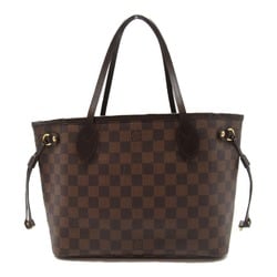 LOUIS VUITTON Never full Brown Ebene Damier PVC coated canvas N51109