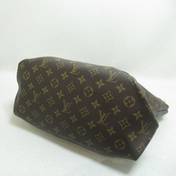 LOUIS VUITTON Flower zip tote MM Brown Black Monogram PVC coated canvas M44347