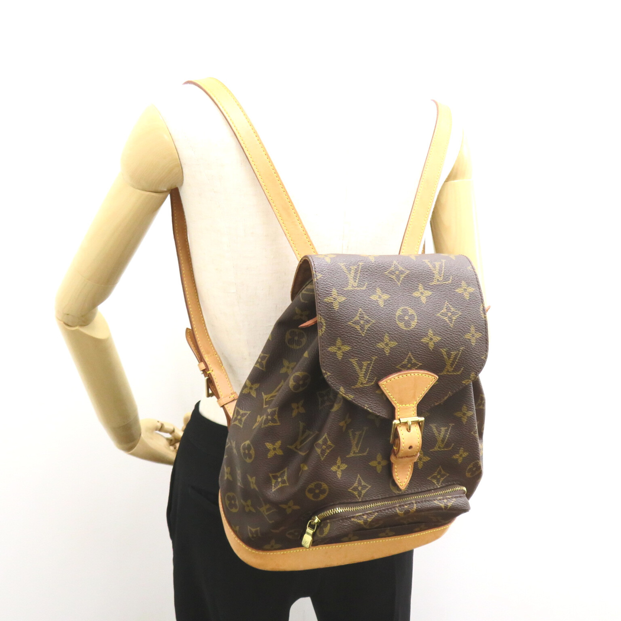 LOUIS VUITTON MontsourisMM Brown Monogram PVC coated canvas M51137