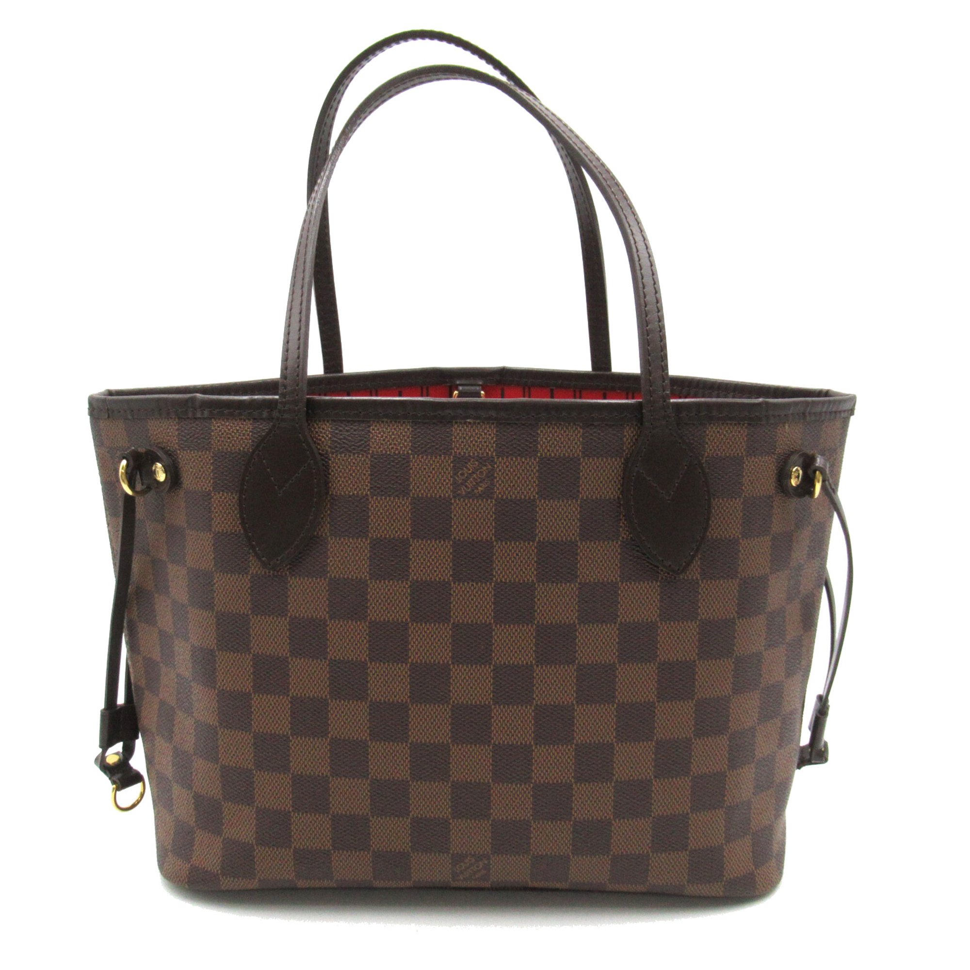 LOUIS VUITTON Never full Brown Ebene Damier PVC coated canvas N51109