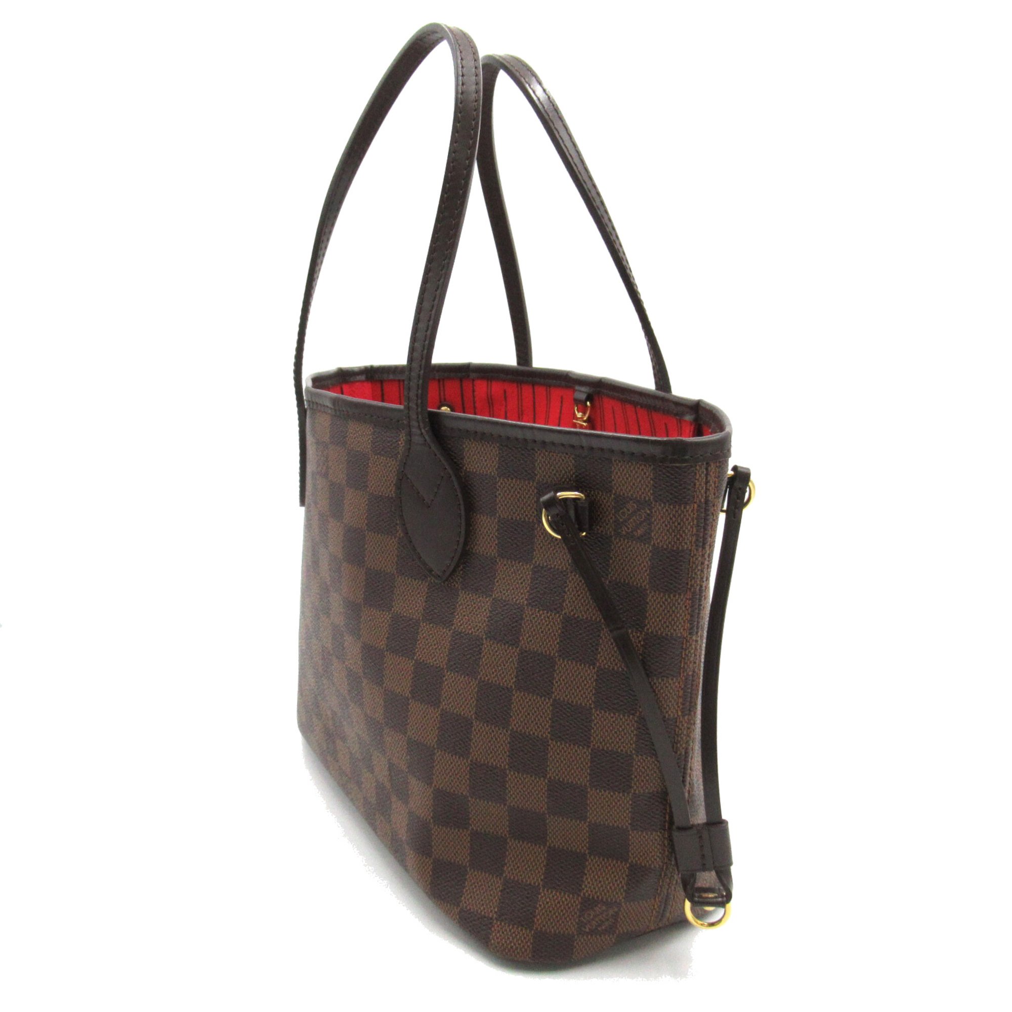 LOUIS VUITTON Never full Brown Ebene Damier PVC coated canvas N51109