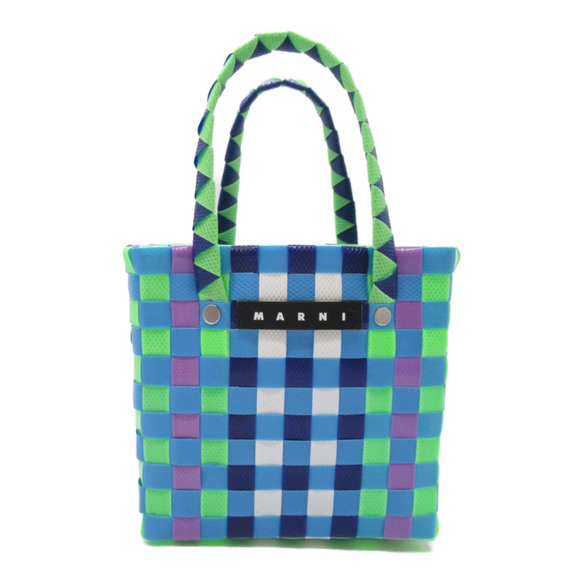 MARNI Woven Micro Basket Bag Tote Bag Mulch color polypropylene M00178M00IW0M845