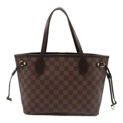 LOUIS VUITTON Never full Brown Ebene Damier PVC coated canvas N51109