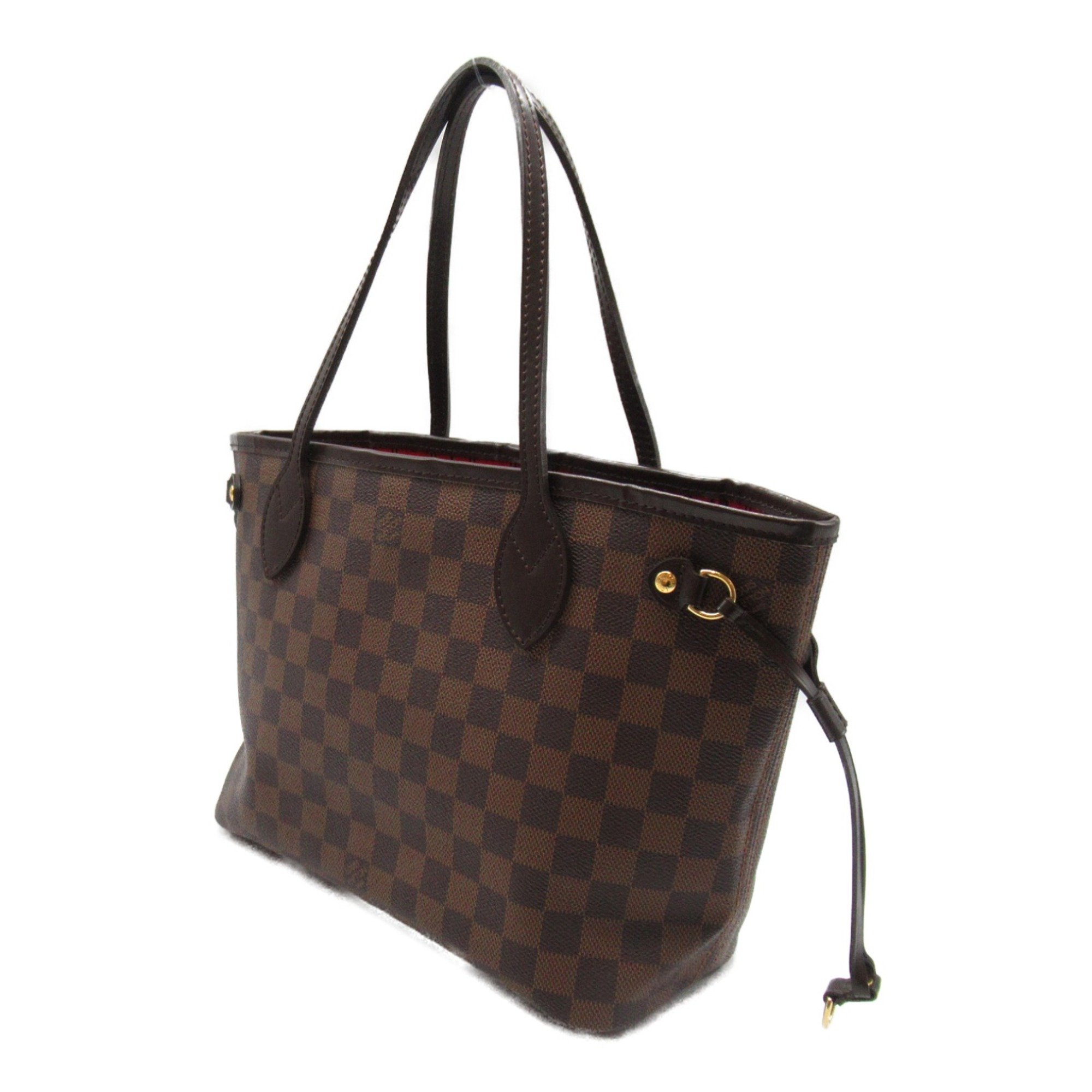 LOUIS VUITTON Never full Brown Ebene Damier PVC coated canvas N51109