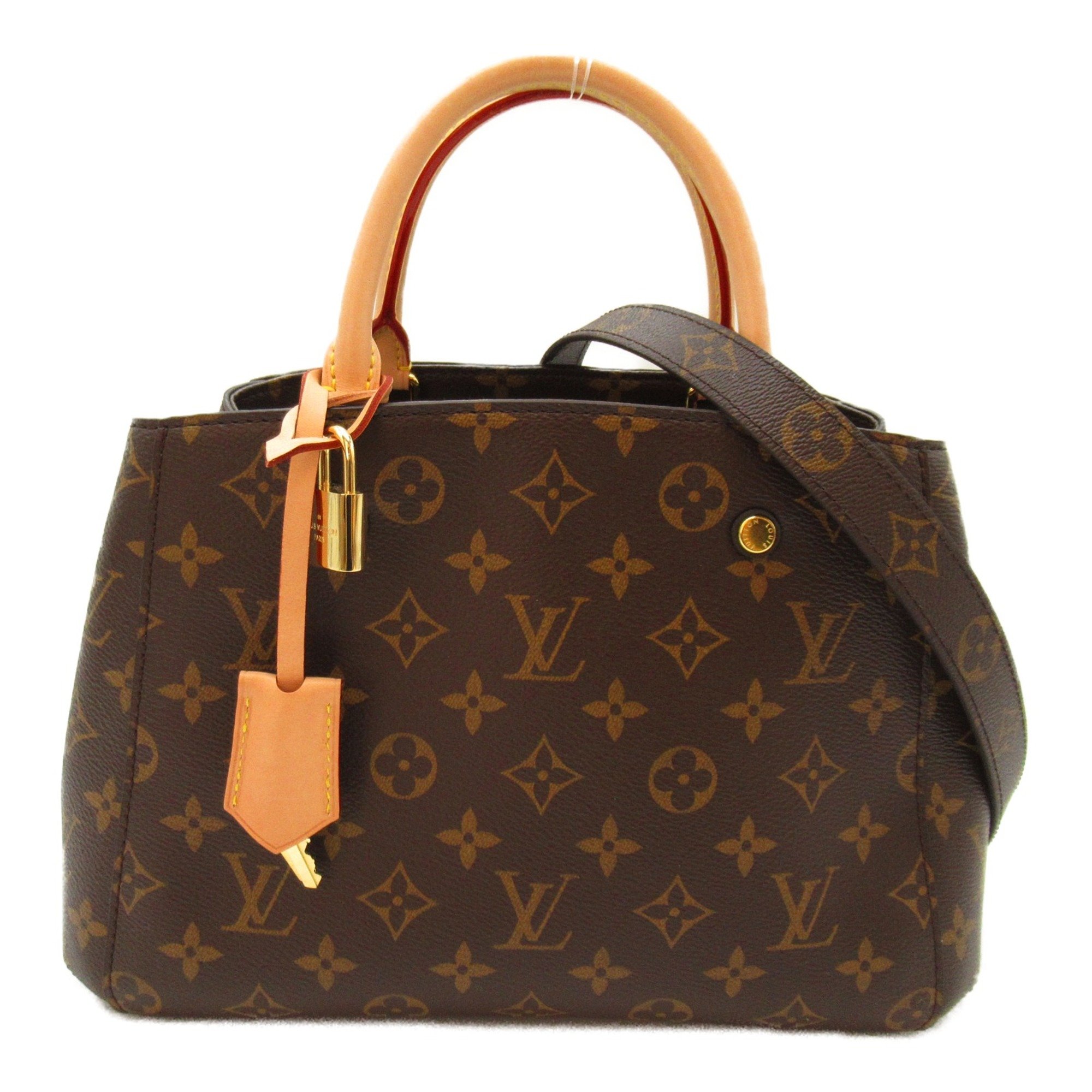 LOUIS VUITTON Montaigne BB Brown Monogram PVC coated canvas M41055