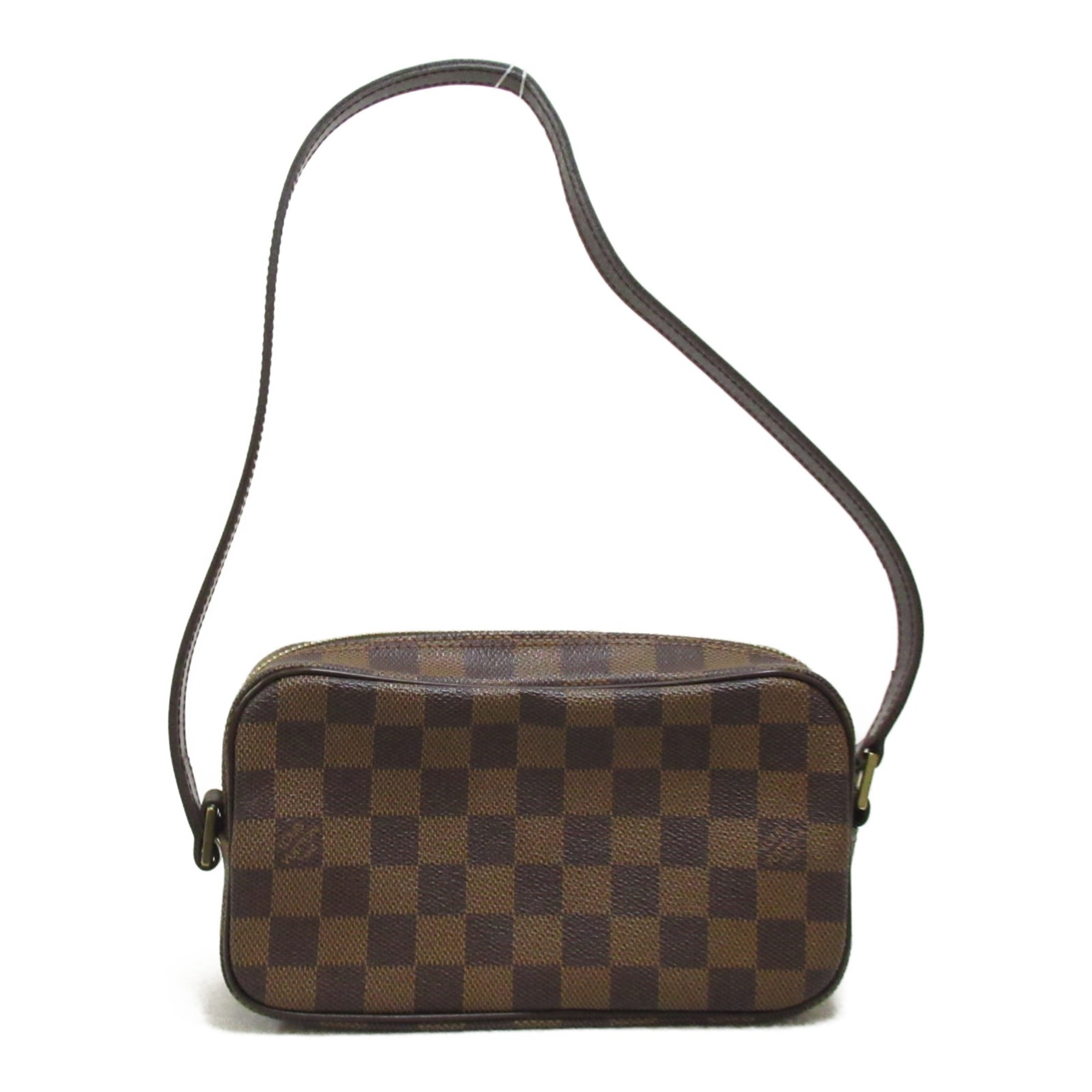 LOUIS VUITTON Pochette Cite Shoulder Bag Brown Damier PVC coated canvas N48045