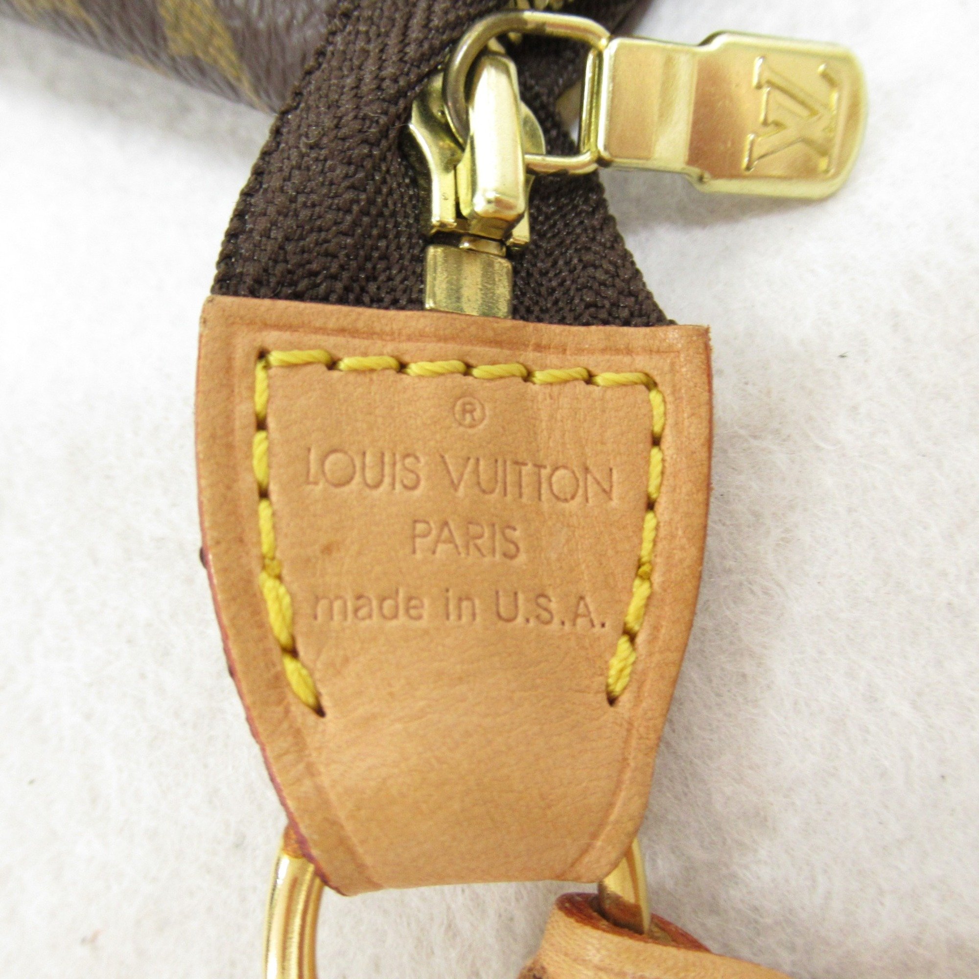 LOUIS VUITTON Pochette Accessoires Accessory pouch Brown Monogram PVC coated canvas M51980