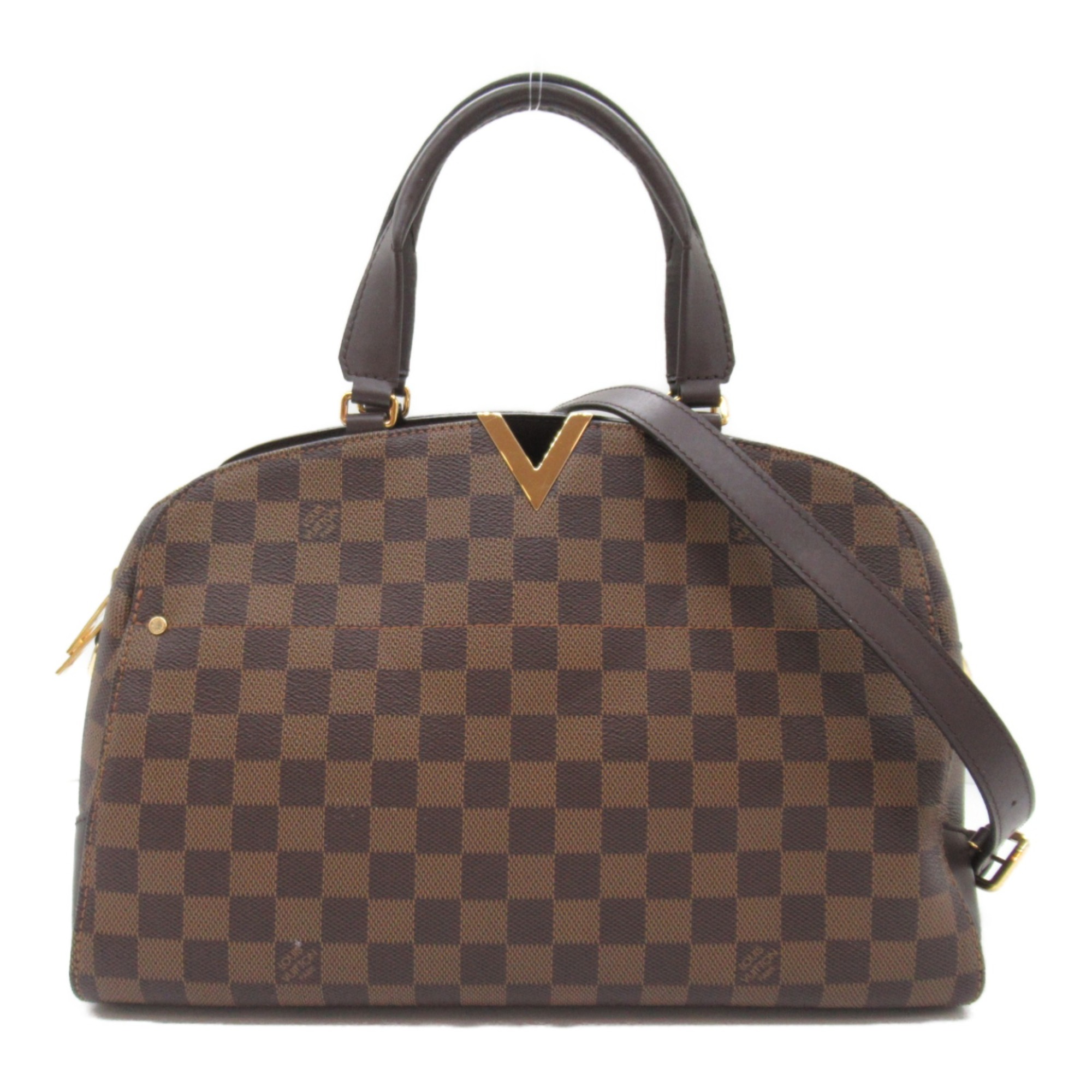 LOUIS VUITTON Kensington bowling Brown Ebene Damier PVC coated canvas N41505