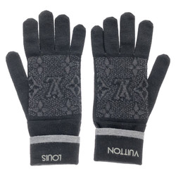 LOUIS VUITTON gloves Black wool M73470