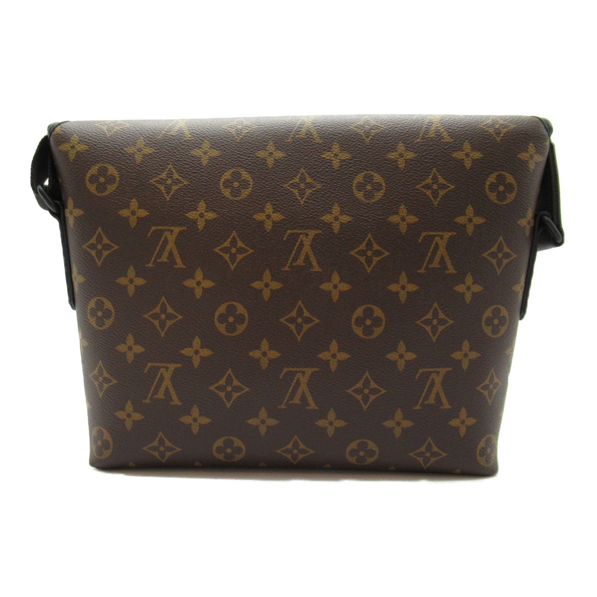 LOUIS VUITTON Magnetic messenger Brown Monogram macassar PVC coated canvas M45557