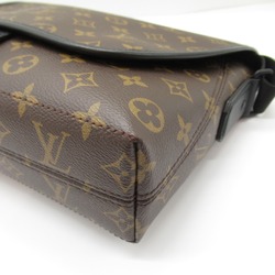 LOUIS VUITTON Magnetic messenger Brown Monogram macassar PVC coated canvas M45557