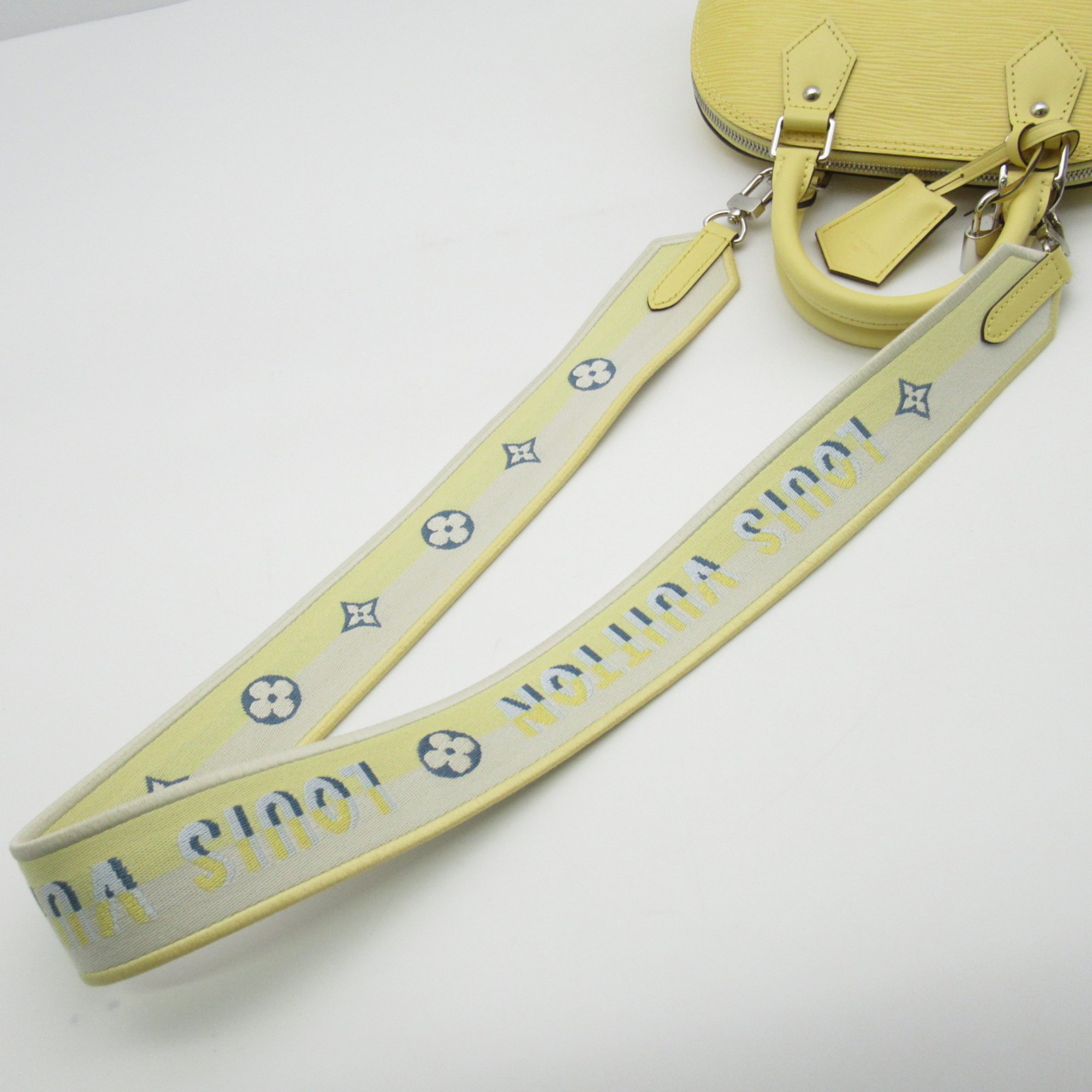 LOUIS VUITTON Alma BB Yellow Pastel yellow Epi Calfskin (cowhide) M22213