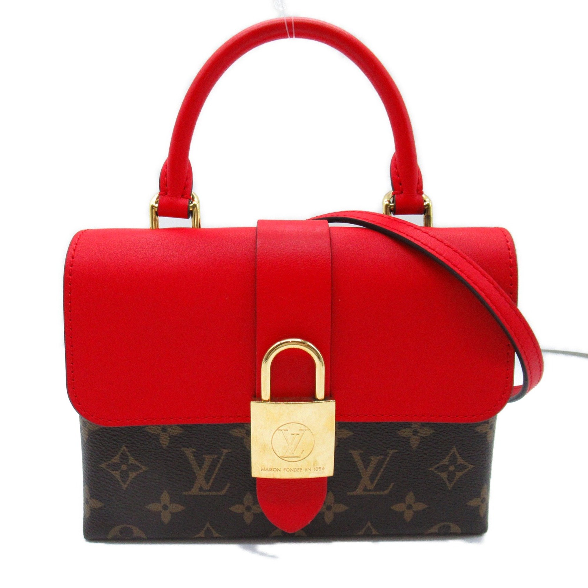 LOUIS VUITTON Rocky BB Red Brown Coquelicot Monogram PVC coated canvas M44322