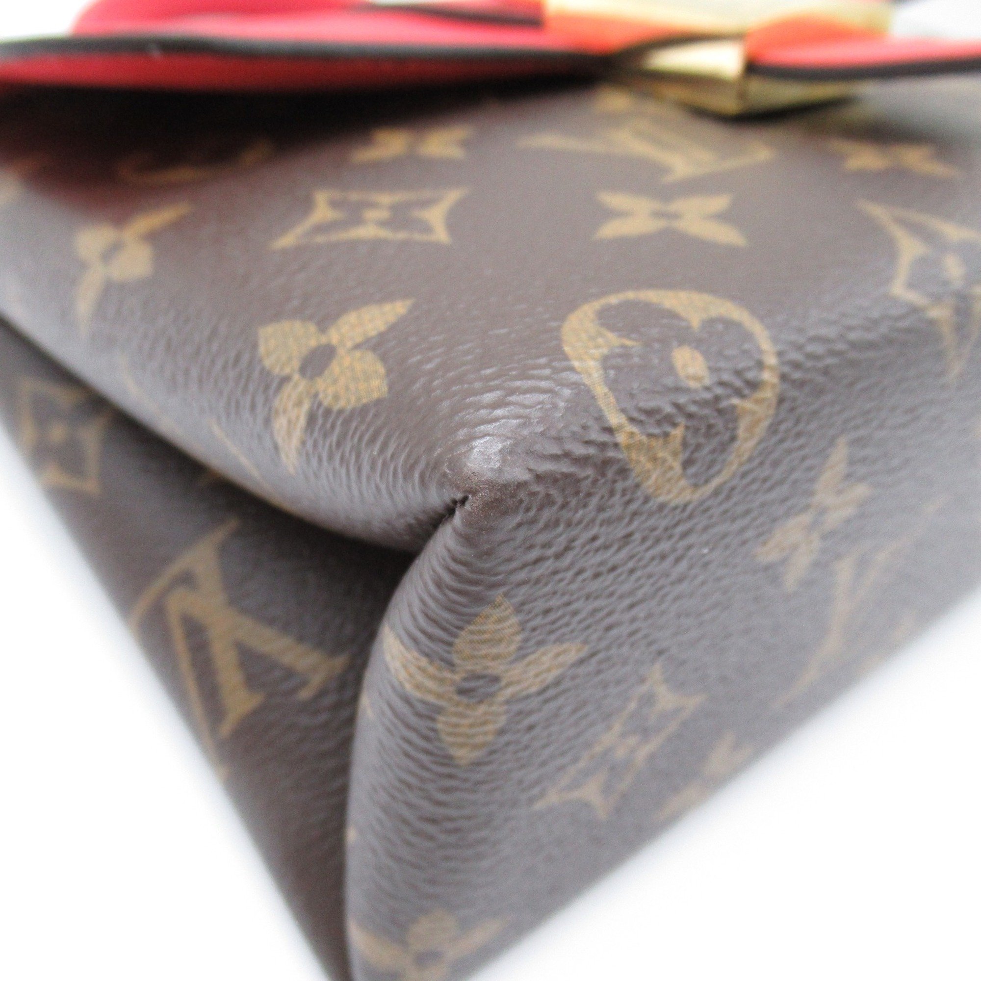 LOUIS VUITTON Rocky BB Red Brown Coquelicot Monogram PVC coated canvas M44322