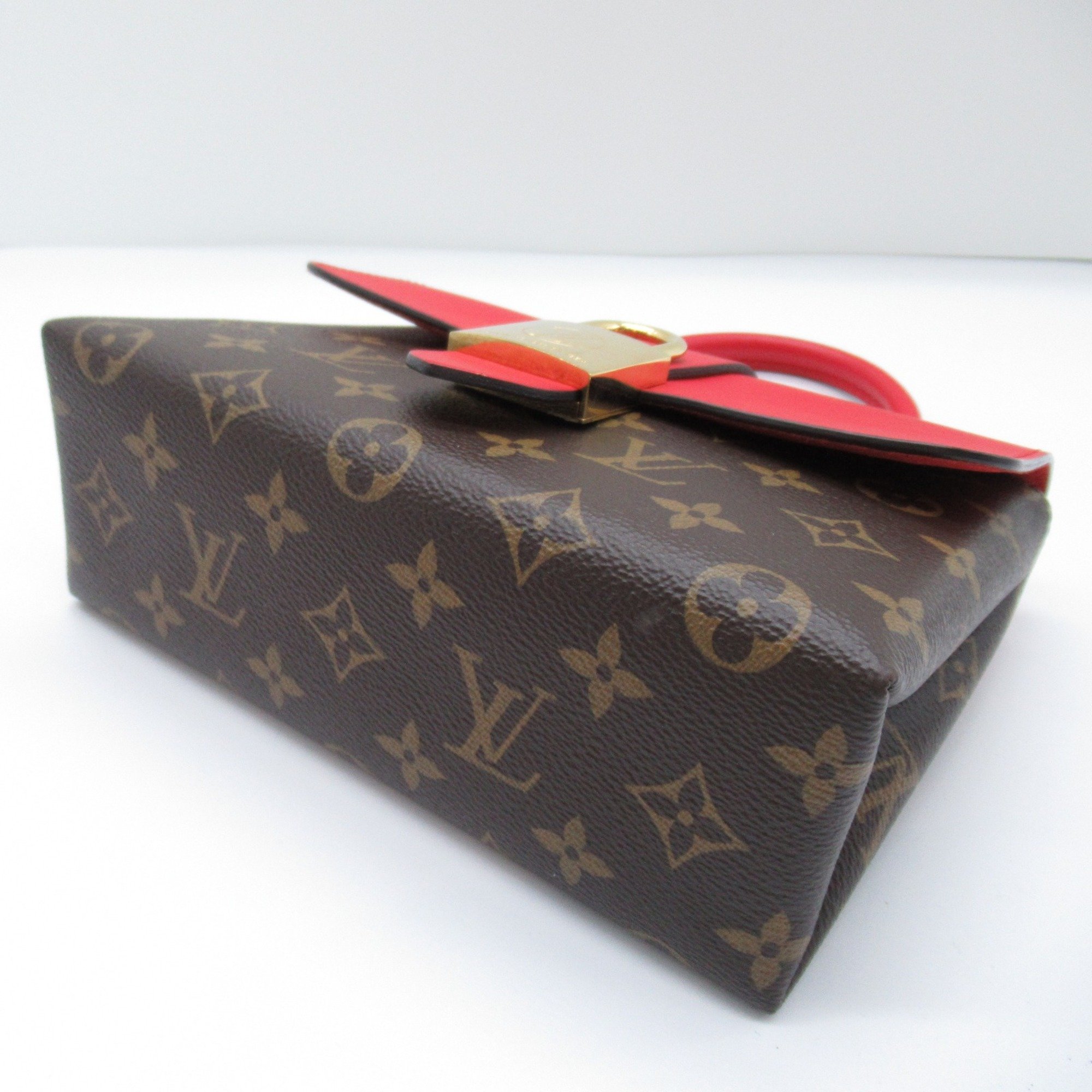 LOUIS VUITTON Rocky BB Red Brown Coquelicot Monogram PVC coated canvas M44322