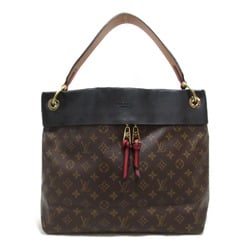 LOUIS VUITTON Tuileries Hobo Shoulder Bag Brown Monogram Calfskin (cowhide) PVC coated canvas M43154