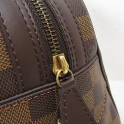 LOUIS VUITTON Duomo handbag Brown Ebene Damier PVC coated canvas N60008