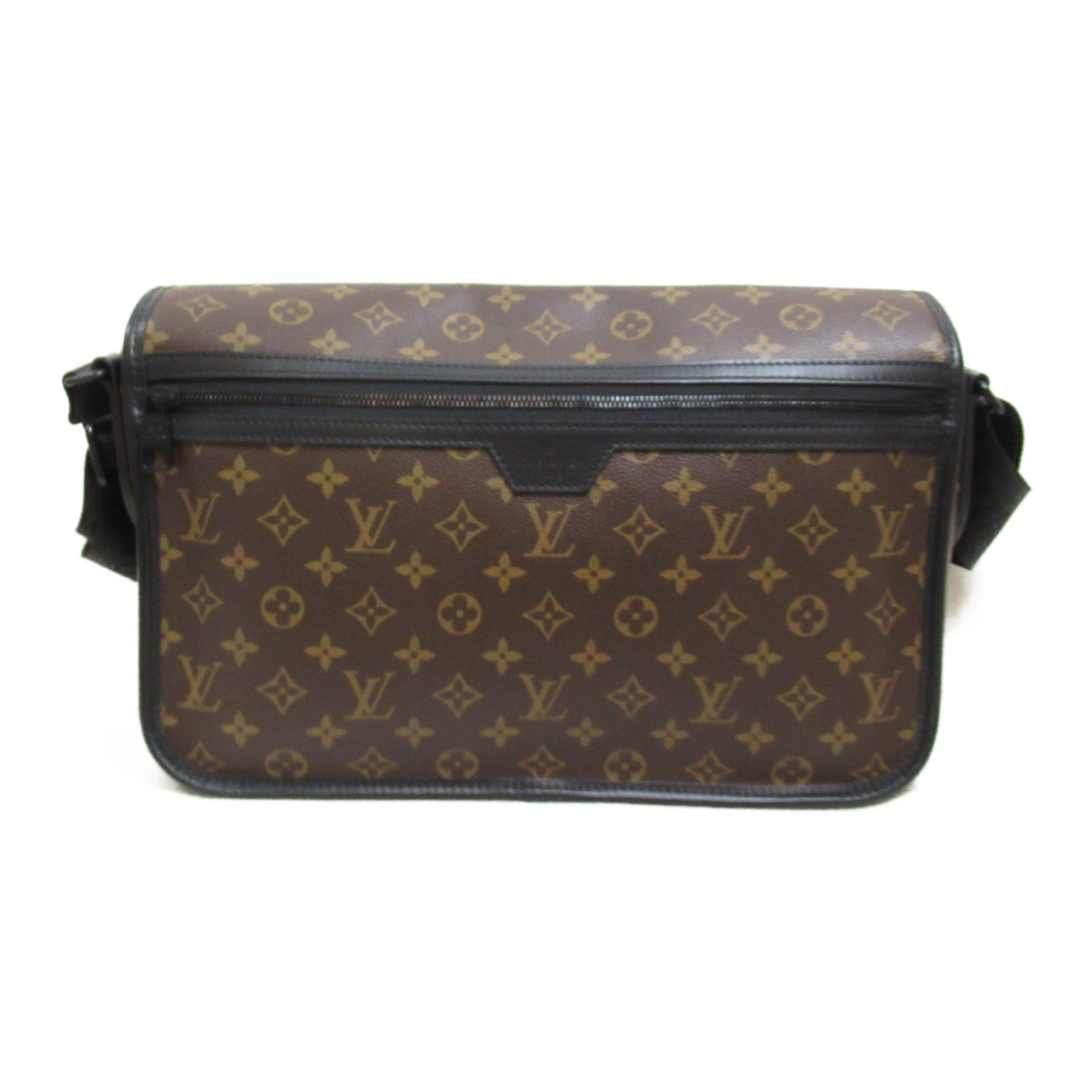 LOUIS VUITTON Archie Messenger Bag Brown Monogram macassar PVC coated canvas M46328