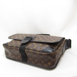 LOUIS VUITTON Archie Messenger Bag Brown Monogram macassar PVC coated canvas M46328