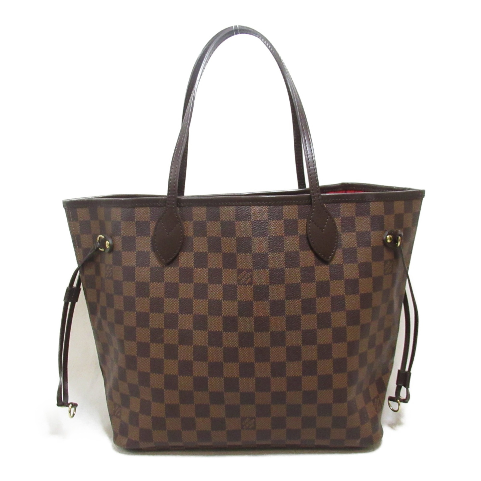 LOUIS VUITTON Neverfull MM Tote Bag Brown Ebene Damier PVC coated canvas N51105