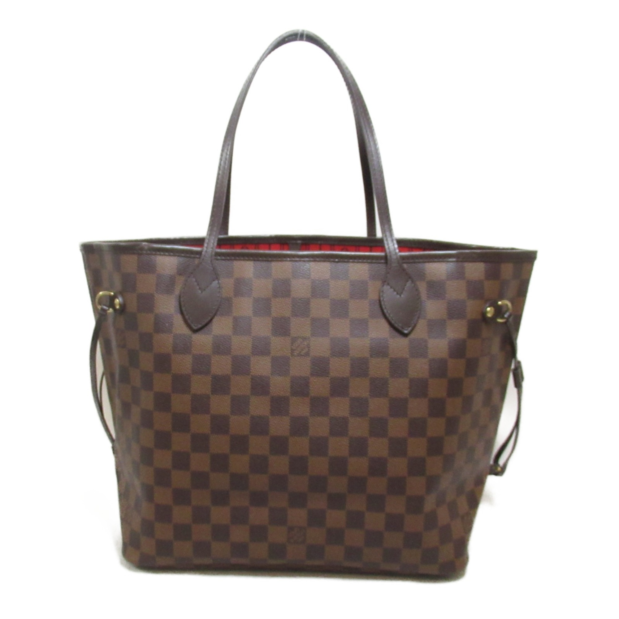 LOUIS VUITTON Neverfull MM Tote Bag Brown Ebene Damier PVC coated canvas N51105