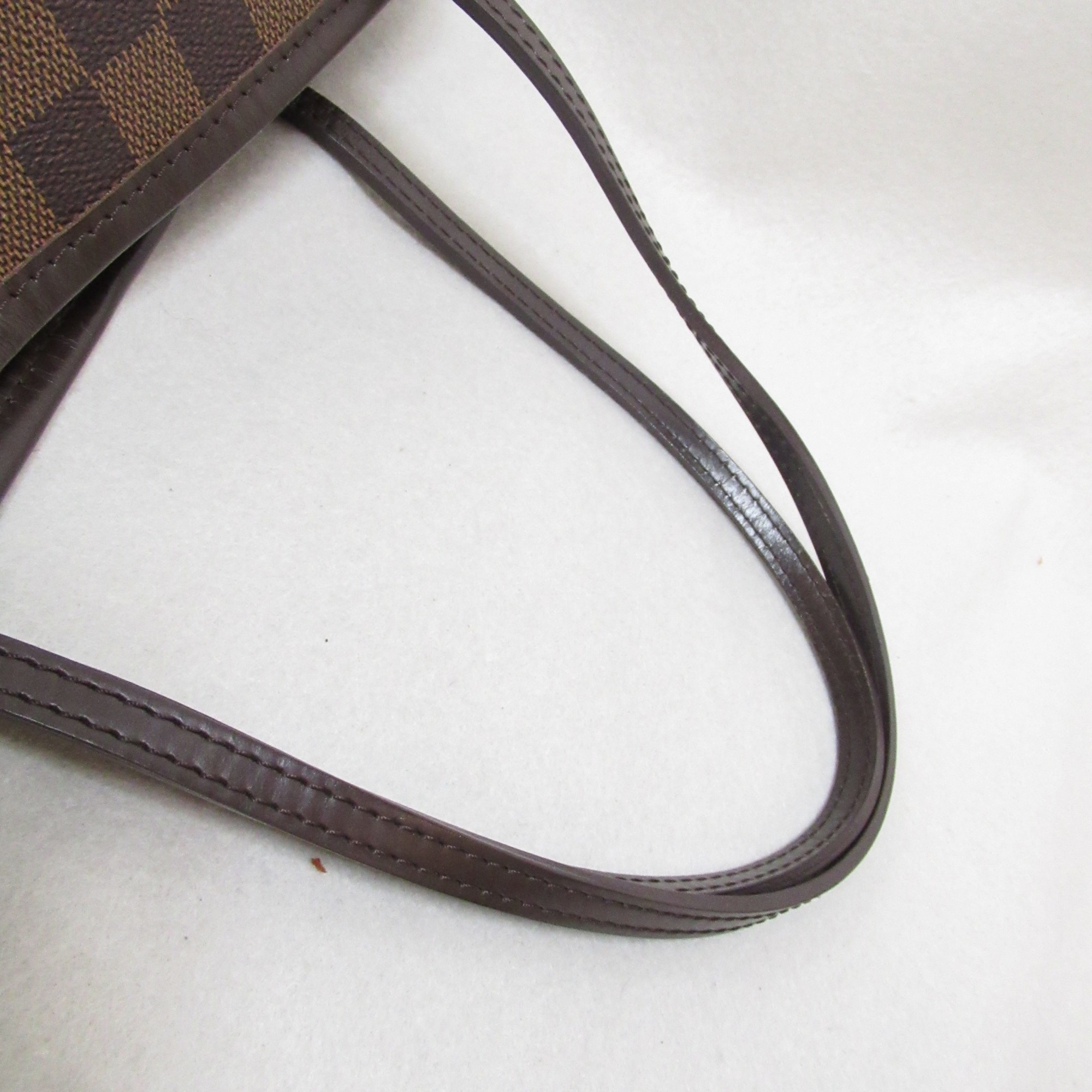 LOUIS VUITTON Neverfull MM Tote Bag Brown Ebene Damier PVC coated canvas N51105